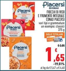 Conad - Fiocchi Di Riso E Frumento Integrale Piacersi