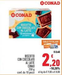 Conad - Biscotto Con Cioccolato Al Latte