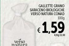 Conad - Gallette Grano Saraceno Biologiche Verso Natura