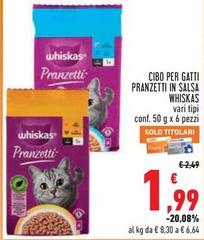 Whiskas - Cibo Per Gatti Pranzetti In Salsa
