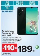 Samsung - Smartphone 5G Mod. A26
