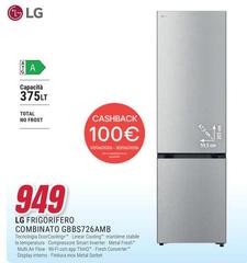 LG - Frigorifero Combinato GBBS726AMB