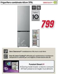 LG - Frigorifero Combinato 60cm 375L GBBS726CPY