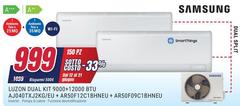 Samsung - Luzon Dual Kit 9000+12000 BTU AJ040TXJ2KG/EU + AR50F12C1BHNEU