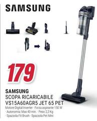 Samsung - Scopa Ricaricabile VS15A60AGR5 Jet 65 Pet