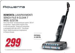 Rowenta - Lavapavimenti Senza Filo X-Clean 7 Mod.GZ5736