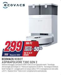 Ecovacs - Robot Aspirapolvere T30C Gen 2