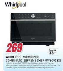 Whirlpool - Microonde Combinato Supreme Chef MWSC933SB