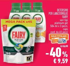 Fairy - Detersivo Per Lavastoviglie