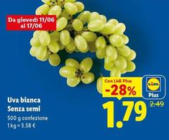 Uva Bianca Senza Semi