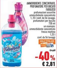 Fabuloso - Ammorbidente Concentrato, Profumatore Per Bucato
