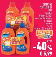 Sole - Detersivo Per Lavatrice