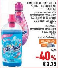 Fabuloso - Ammorbidente Concentrato, Profumatore Per Bucato