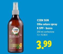 Cien Sun - Olio Solare Spray 6 Spf - Bassa