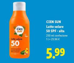 Cien Sun - Latte Solare 50 Spf - Alta