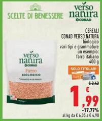 Benessere - Cereali Verso Natura
