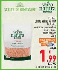 Benessere - Cereali Verso Natura