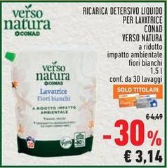 Conad - Ricarica Detersivo Liquido Per Lavatrice Verso Natura
