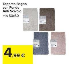Tappeto Bagno Con Fondo Anti Scivolo