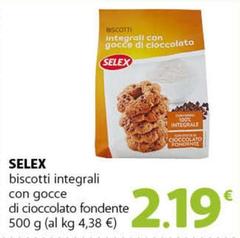 Selex - Biscotti Integrali Con Gocce Di Cioccolato Fondente