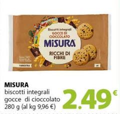 Misura - Biscotti Integrali Gocce Di Cioccolato