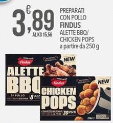 Findus - Preparati Con Pollo Alette Bbq/Chicken Pops