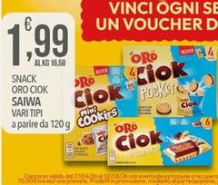 Saiwa - Snack Oro Ciok