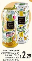 Mastri birrai umbri - Doppio Malto 8° Ipa S/Glutine Umbrian Ipa