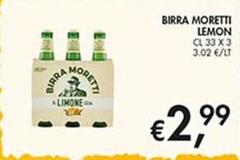 Moretti - Birra Lemon