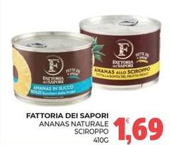 Fattoria sapori - Ananas Naturale Sciroppo