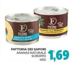 Fattoria sapori - Ananas Naturale Sciroppo
