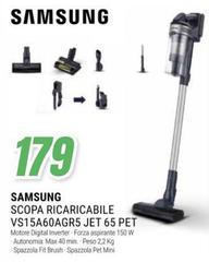 Samsung - Scopa Ricaricabile Vs15a60agr5 Jet 65 Pet