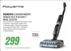Rowenta - Lavapavimenti Senza Filo X-Clean 7 Mod.G25736