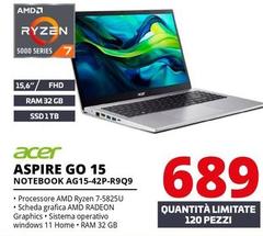Acer - Aspire Go 15 Notebook AG15-42P-R9Q9