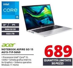 Acer - Notebook Aspire Go 15 AG15-71P-56N9