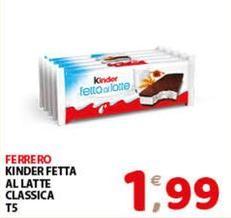Ferrero - Kinder Fetta Al Latte Classica