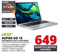Acer - Aspire Go 15 Notebook AG15-42P-R9Q9