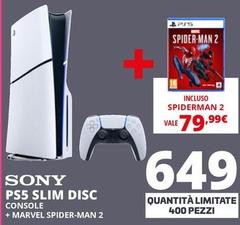 Sony - Ps5 Slim Disc Console + Marvel Spider-Man 2 
