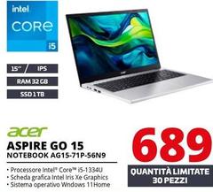 Acer - Notebook Aspire Go 15 AG15-71P-56N9