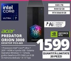 Acer - Predator Orion 3000 Desktop PO3-665
