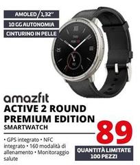 Amazfit - Active 2 Round Premium Edition Smartwatch
