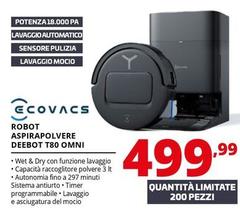 Ecovacs - Robot Aspirapolvere Deebot T80 Omni
