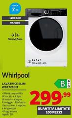Whirlpool - Lavatrice Slim WSB725DIT 