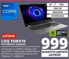 Lenovo - Loq 15IRX10 Notebook Gaming