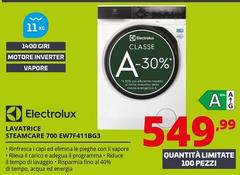 Electrolux - Lavatrice Steamcare 700 EW7F411BG3 