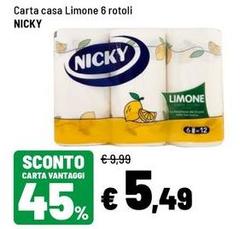 Casa - Carta  Limone 6 Rotoli