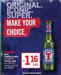 Strong - Birra Tennent's Super Une Sempion  Lager