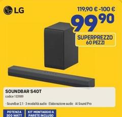 LG - Soundbar S40T