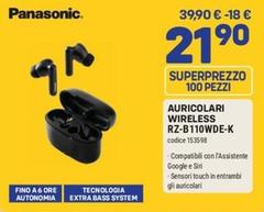 Panasonic - Auricolari Wireless rz-b110wde-k