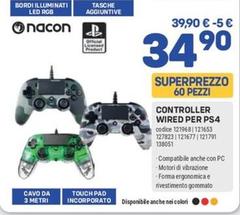 Nacon - Controller Wired Per Ps4